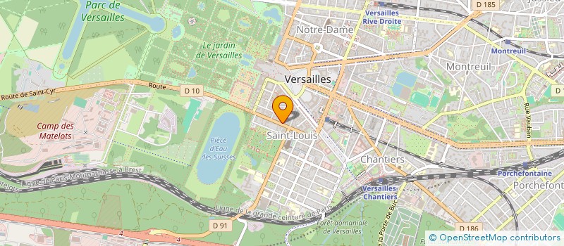 localisation de l'entreprise HB VERSAILLES à VERSAILLES
