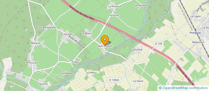 localisation de l'entreprise HB VINS  PUJOLS-SUR-CIRON