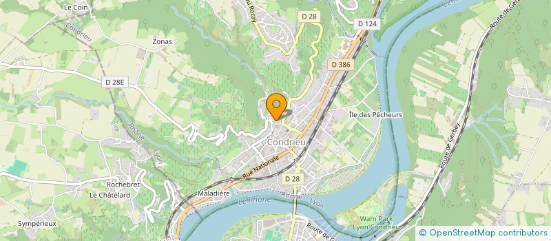 localisation de l'entreprise HB WINES CONSEILS à CONDRIEU