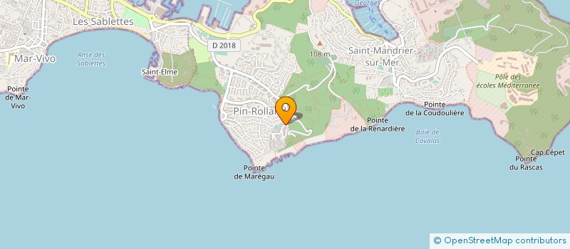 localisation de l'entreprise HB YACHTING à SAINT-MANDRIER-SUR-MER