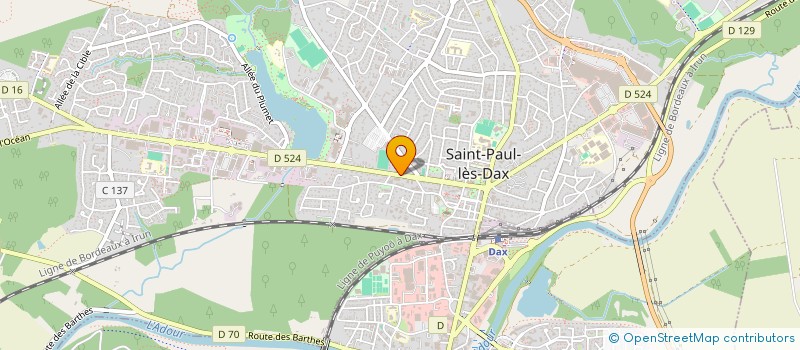 localisation de l'entreprise HB2A  SAINT-PAUL-LES-DAX