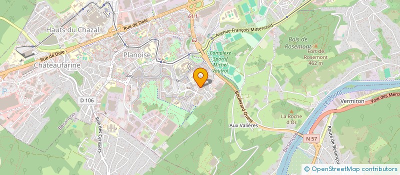 localisation de l'entreprise HB2B à BESANCON