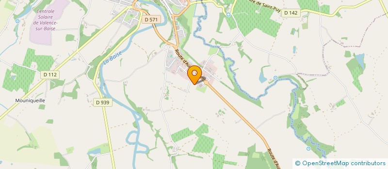 localisation de l'entreprise HB2C  VALENCE-SUR-BAISE