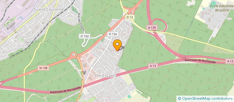 localisation de l'entreprise HB2C  GRAND-COURONNE