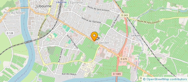 localisation de l'entreprise HB2C AMENAGEMENT à LIBOURNE