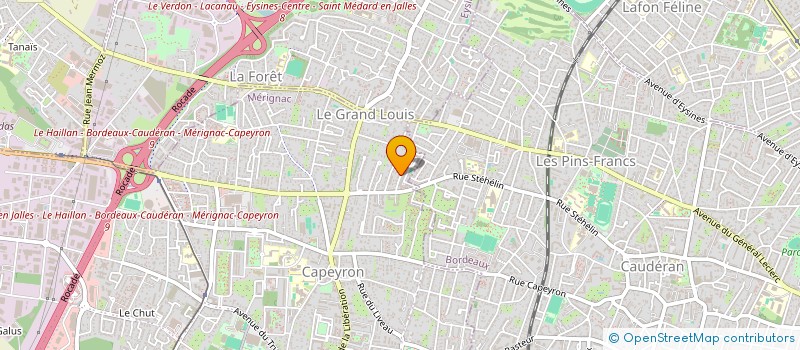 localisation de l'entreprise HBA  MERIGNAC