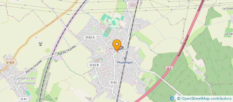 localisation de l'entreprise HBA  PHALEMPIN