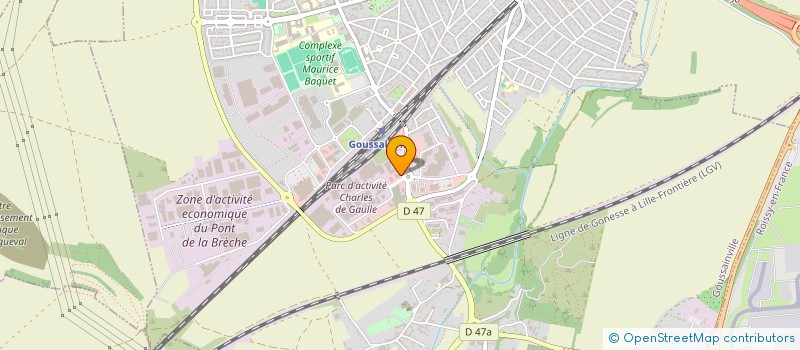 localisation de l'entreprise HBA à GOUSSAINVILLE