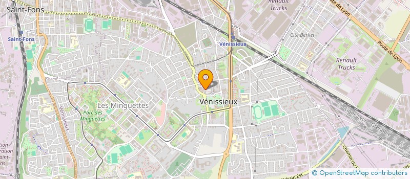 localisation de l'entreprise HBA  VENISSIEUX