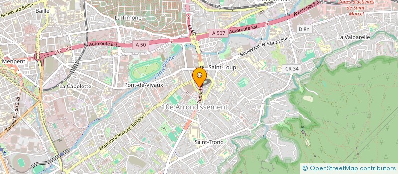 localisation de l'entreprise HBA  MARSEILLE