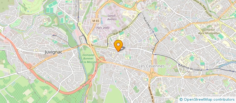 localisation de l'entreprise HBA ALIMENTATION à MONTPELLIER
