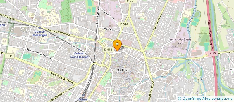 localisation de l'entreprise HBA & CO  COLMAR