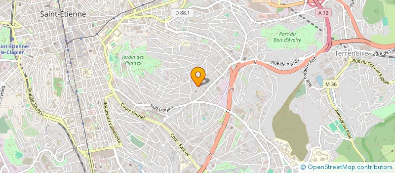 localisation de l'entreprise HBAI  SAINT-ETIENNE