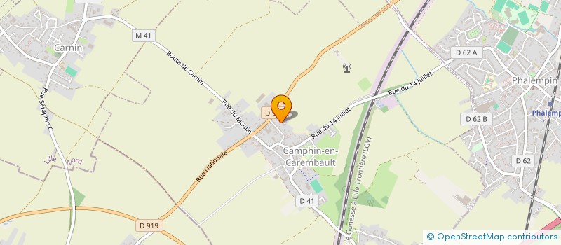 localisation de l'entreprise HBB  CAMPHIN-EN-CAREMBAULT