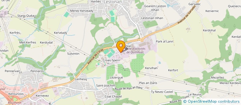 localisation de l'entreprise HBB  ERGUE-GABERIC