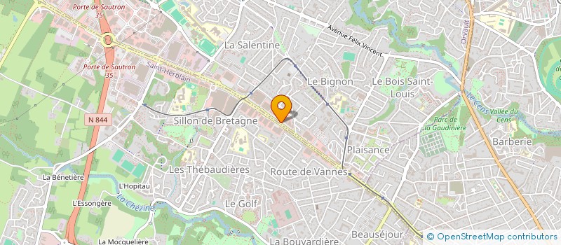 localisation de l'entreprise HBC à ORVAULT