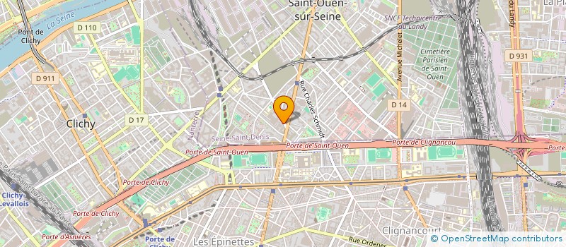 localisation de l'entreprise HBC 62 à SAINT-OUEN-SUR-SEINE