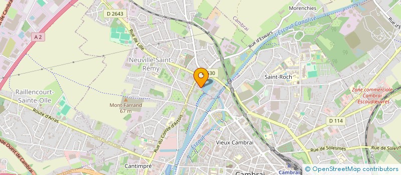 localisation de l'entreprise HBC à CAMBRAI