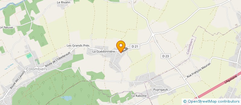 localisation de l'entreprise HBC à COLOMBIERS