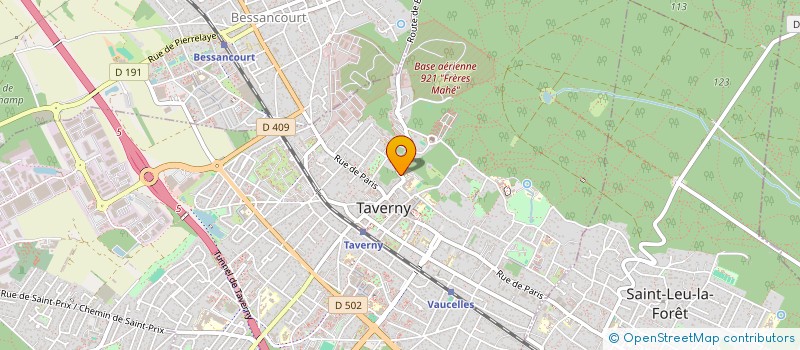 localisation de l'entreprise HBC  TAVERNY