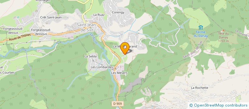 localisation de l'entreprise HBC  SAINT-JEAN-DE-SIXT