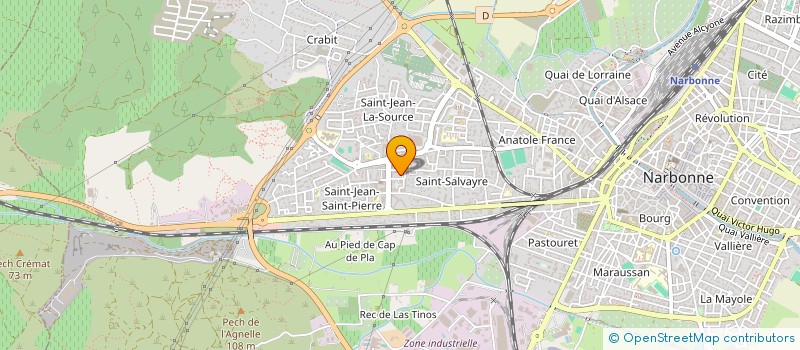 localisation de l'entreprise HBC AGRICOLE à NARBONNE