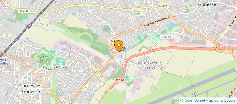 localisation de l'entreprise HBC ARNOUVILLE  ARNOUVILLE