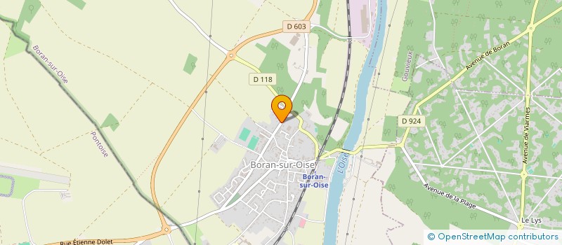 localisation de l'entreprise HBC AVIATION  BORAN-SUR-OISE