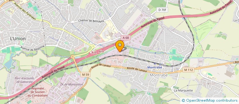 localisation de l'entreprise HBC CONSEILS à MONTRABE