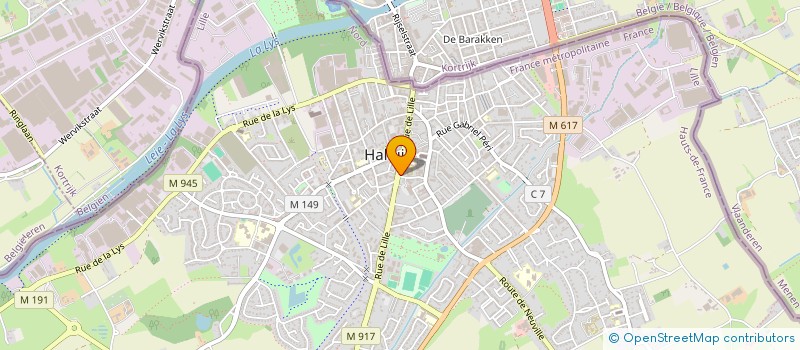 localisation de l'entreprise HBC CONSULT  HALLUIN