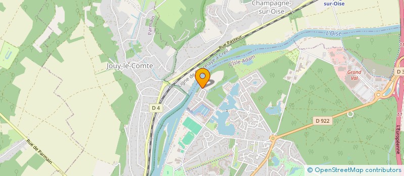 localisation de l'entreprise HBC INGENIERIE  L'ISLE ADAM