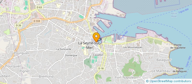 localisation de l'entreprise HBC LA FEMME  LA SEYNE-SUR-MER