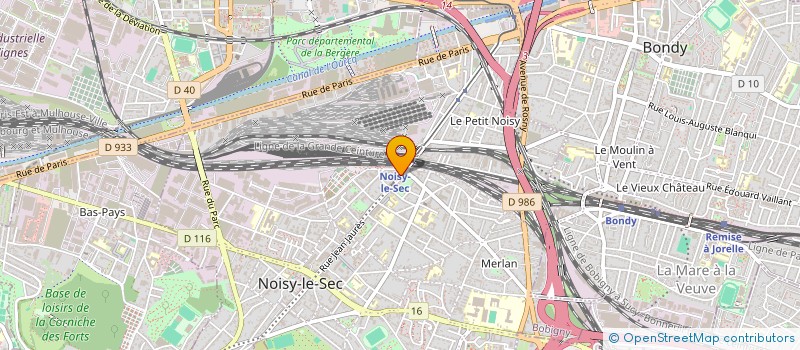 localisation de l'entreprise HBCI DEVELOPPEMENT à NOISY-LE-SEC