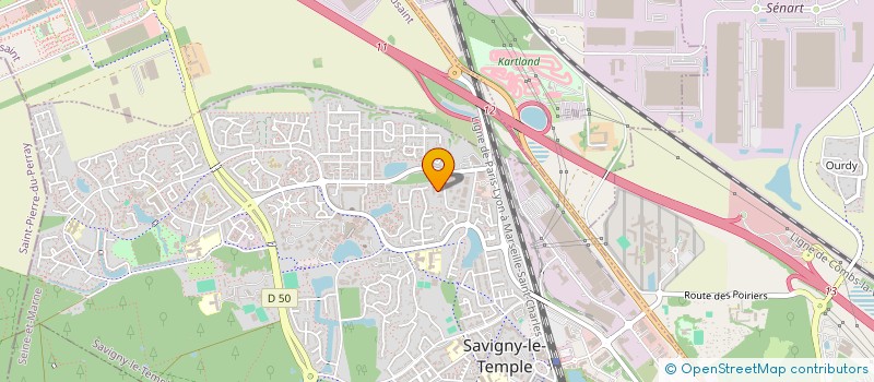 localisation de l'entreprise HBD  SAVIGNY-LE-TEMPLE