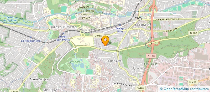 localisation de l'entreprise HBD  ORSAY