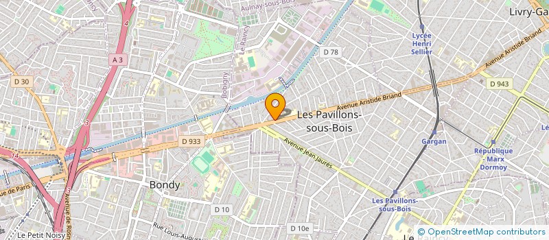 localisation de l'entreprise HBD DISTRIBUTION à LES PAVILLONS-SOUS-BOIS