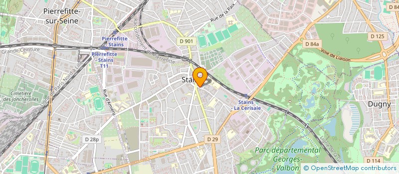 localisation de l'entreprise HBE à STAINS