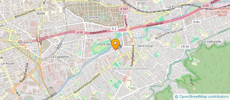 localisation de l'entreprise HBE CONCEPT à MARSEILLE
