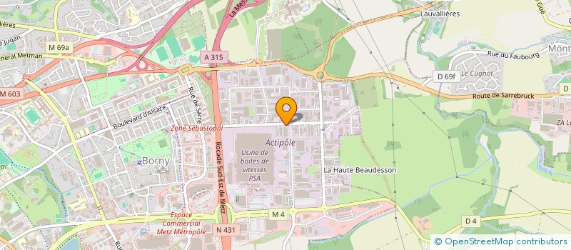 localisation de l'entreprise HBETANCHEITE à METZ