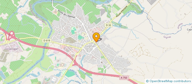 localisation de l'entreprise HBF AUTOMOBILE  GIGNAC