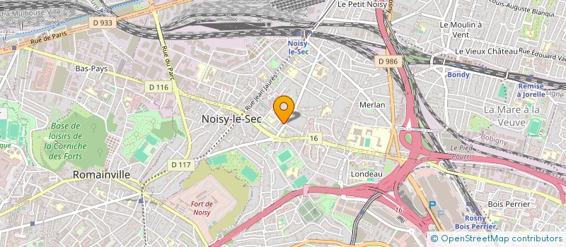 localisation de l'entreprise HBF-IMMO à NOISY-LE-SEC