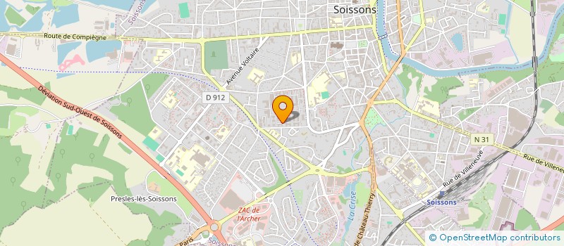 localisation de l'entreprise HBFM à SOISSONS