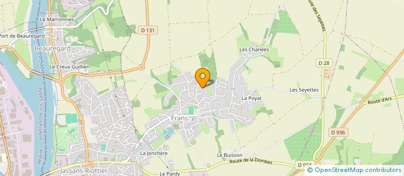 localisation de l'entreprise HBG à FRANS