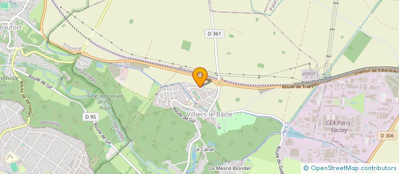 localisation de l'entreprise HBG  VILLIERS-LE-BACLE