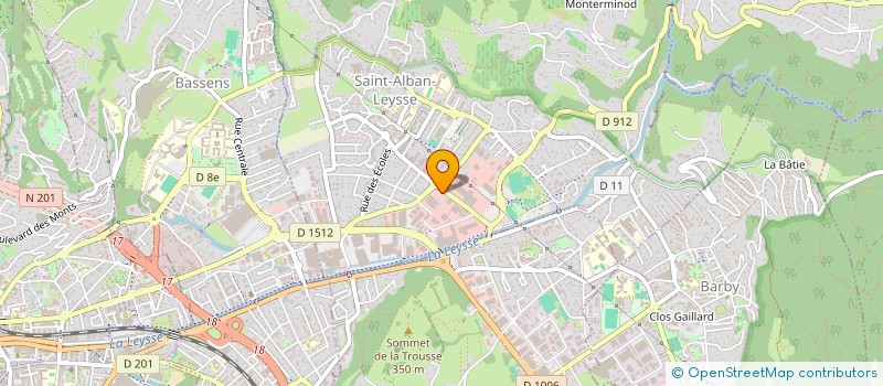 localisation de l'entreprise HBG FINANCES  SAINT-ALBAN-LEYSSE