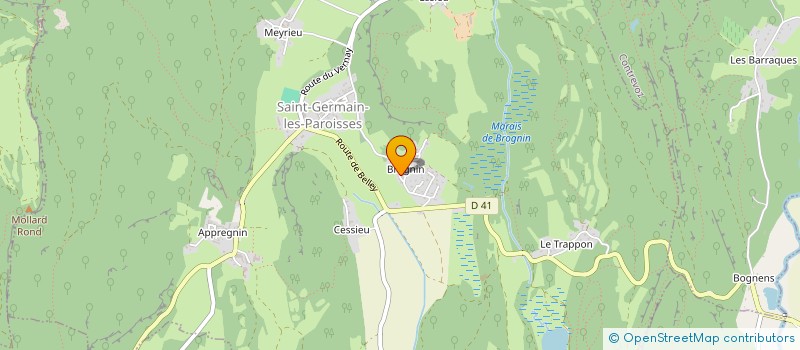 localisation de l'entreprise HBG IMMO  SAINT-GERMAIN-LES-PAROISSES