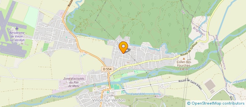 localisation de l'entreprise HBG IMMOBILIER  VINON-SUR-VERDON