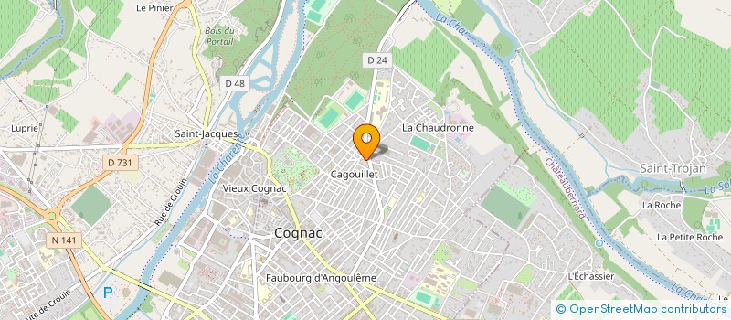 localisation de l'entreprise HBG MANAGEMENT à COGNAC