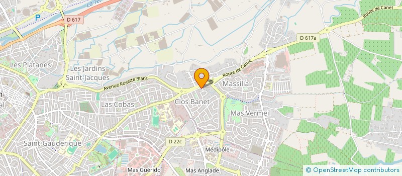 localisation de l'entreprise HBGM COURTAGE  PERPIGNAN