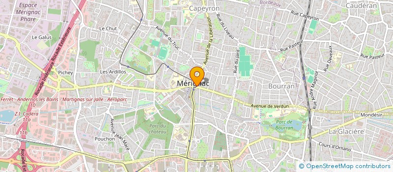 localisation de l'entreprise HBH  MERIGNAC